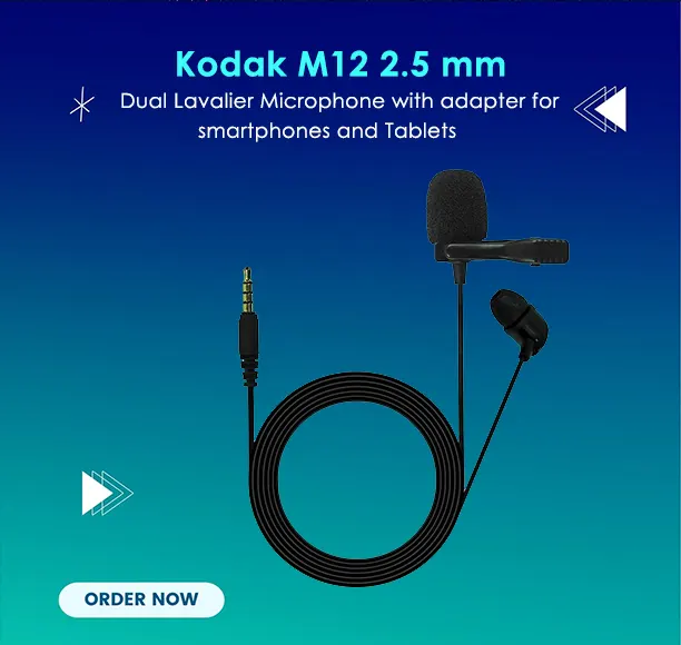 JBL CSLM20 Dual Lavalier Microphone with Noise Cancelling and Amplifier Compatibility